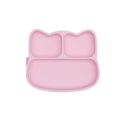 Silicone plate with a suction cup Catty We Might Be Tiny - Powder Pink